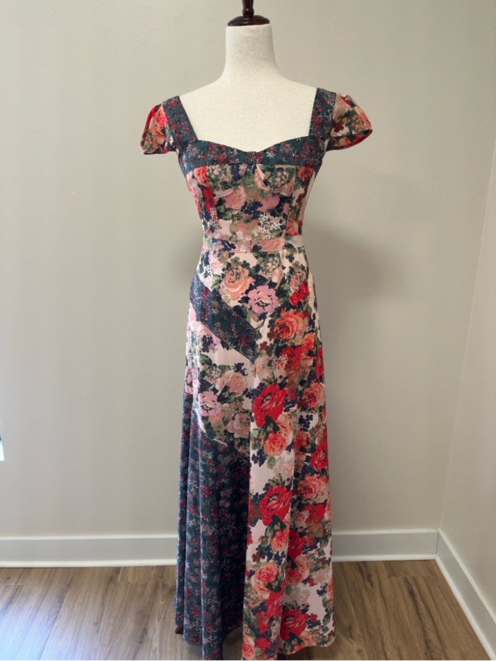Free People Floral Panel Maxi Dress | Size 0